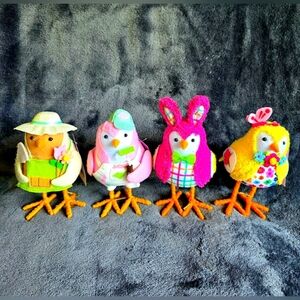New 2025 Target Spring Easter Birds complete Set of 4, Hue Scribble Deckle Tint